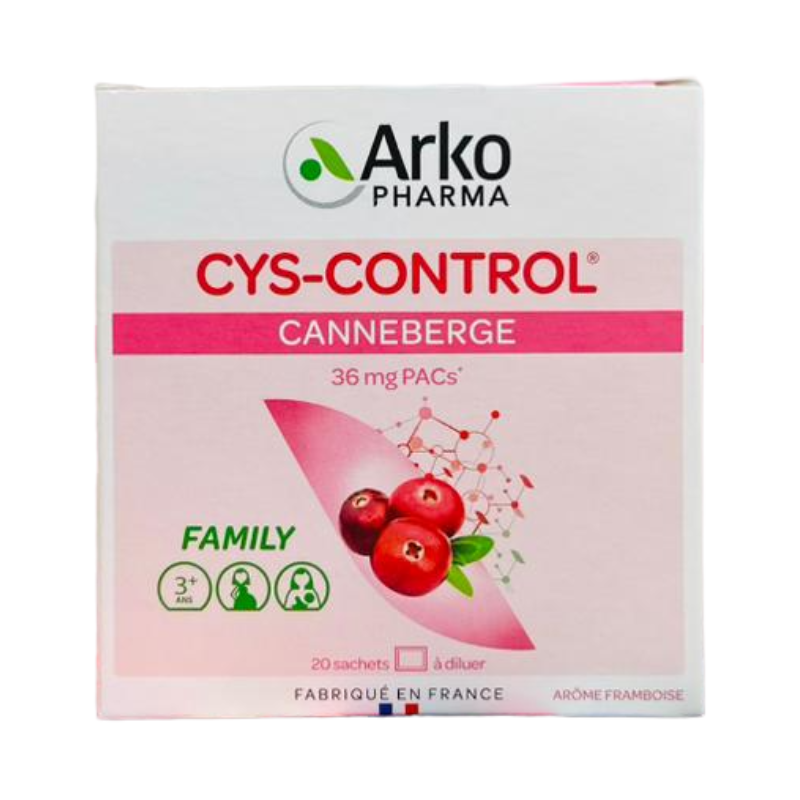 Arkopharma CYS Control Plus Cranberry + Mannose 14 Sachets