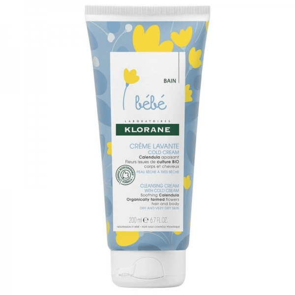 Klorane Baby Cleansing Cream with Cold Cream