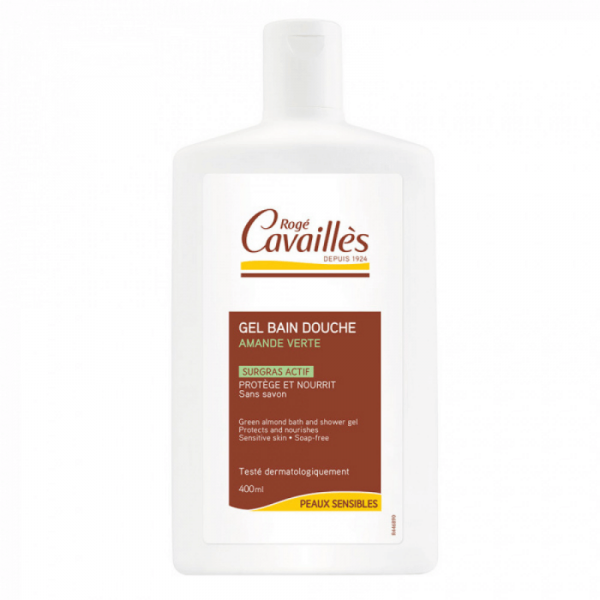 Roge Cavailles Green Almond Bath and Shower Gel 400ml