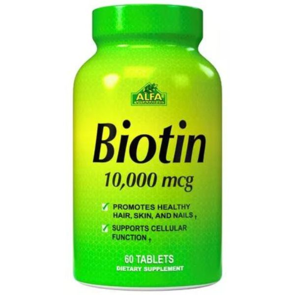 Alfa Vitamins Biotin 10,000mcg