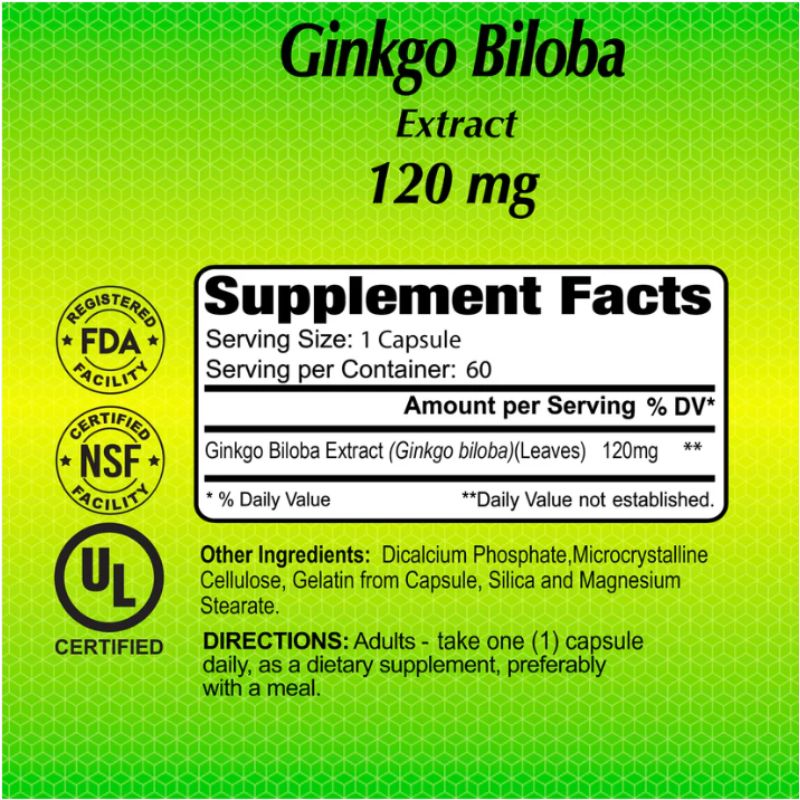 Alfa Ginkgo Biloba 120mg