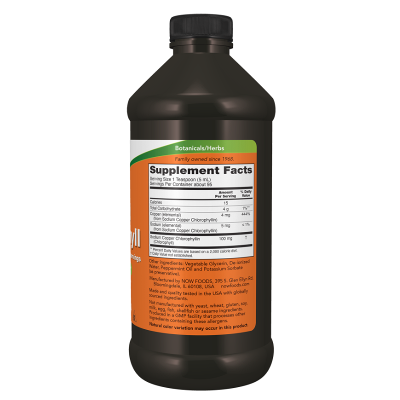 NOW Liquid Chlorophyll Mint