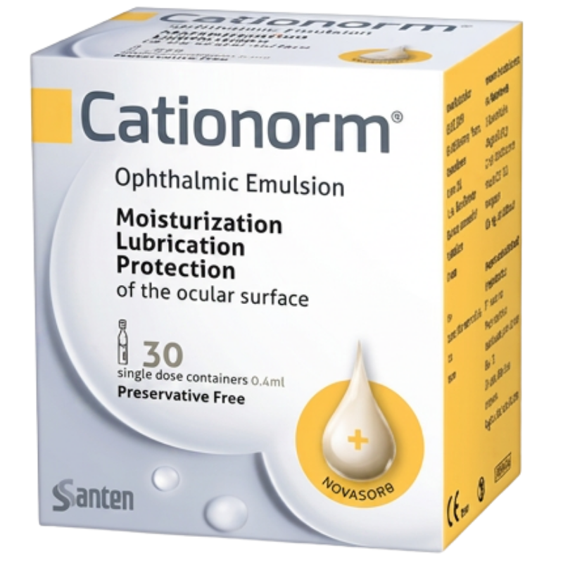 Cationorm Ophthalmic Emulsion Eye Drops 30 x 0.4 ml