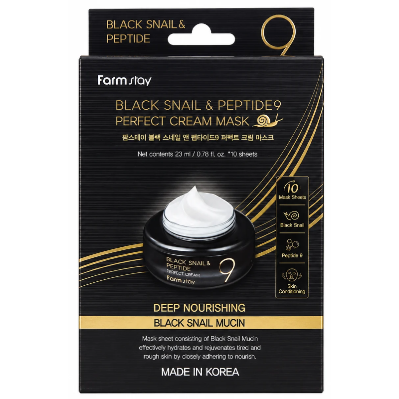 Farmstay Black Snail Mask